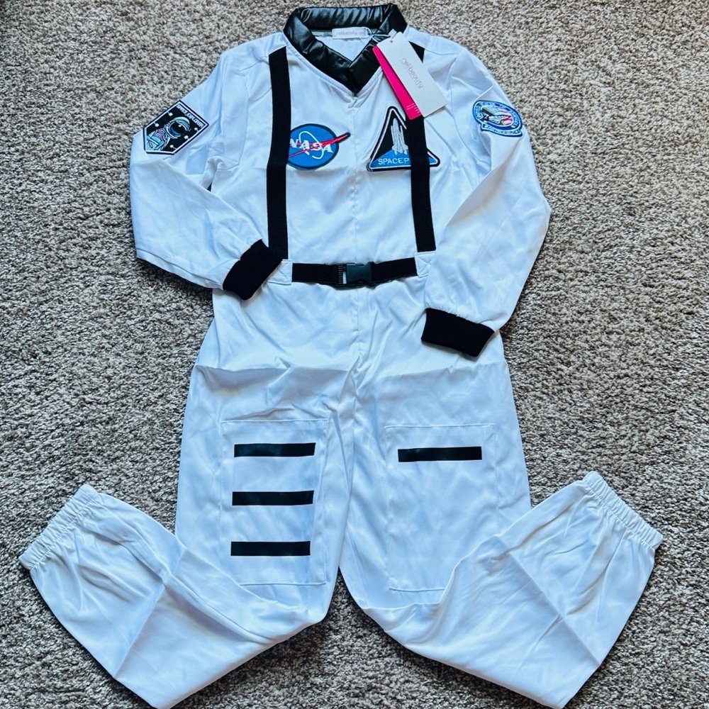 NASA SPACE SHUTTLE ASTRONAUT JUMPSUIT KIDS SIZE 8 🌟NWT🌟